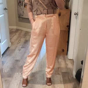 Zara satin harem pants peach 🍑